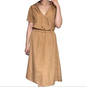 ⚫️ Brown minimalist dress